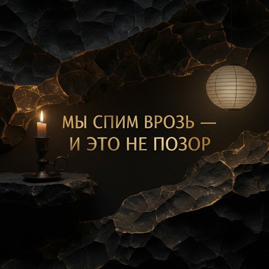 Мы спим врозь — и это не позор: свеча и бумажный фонарь в спальне